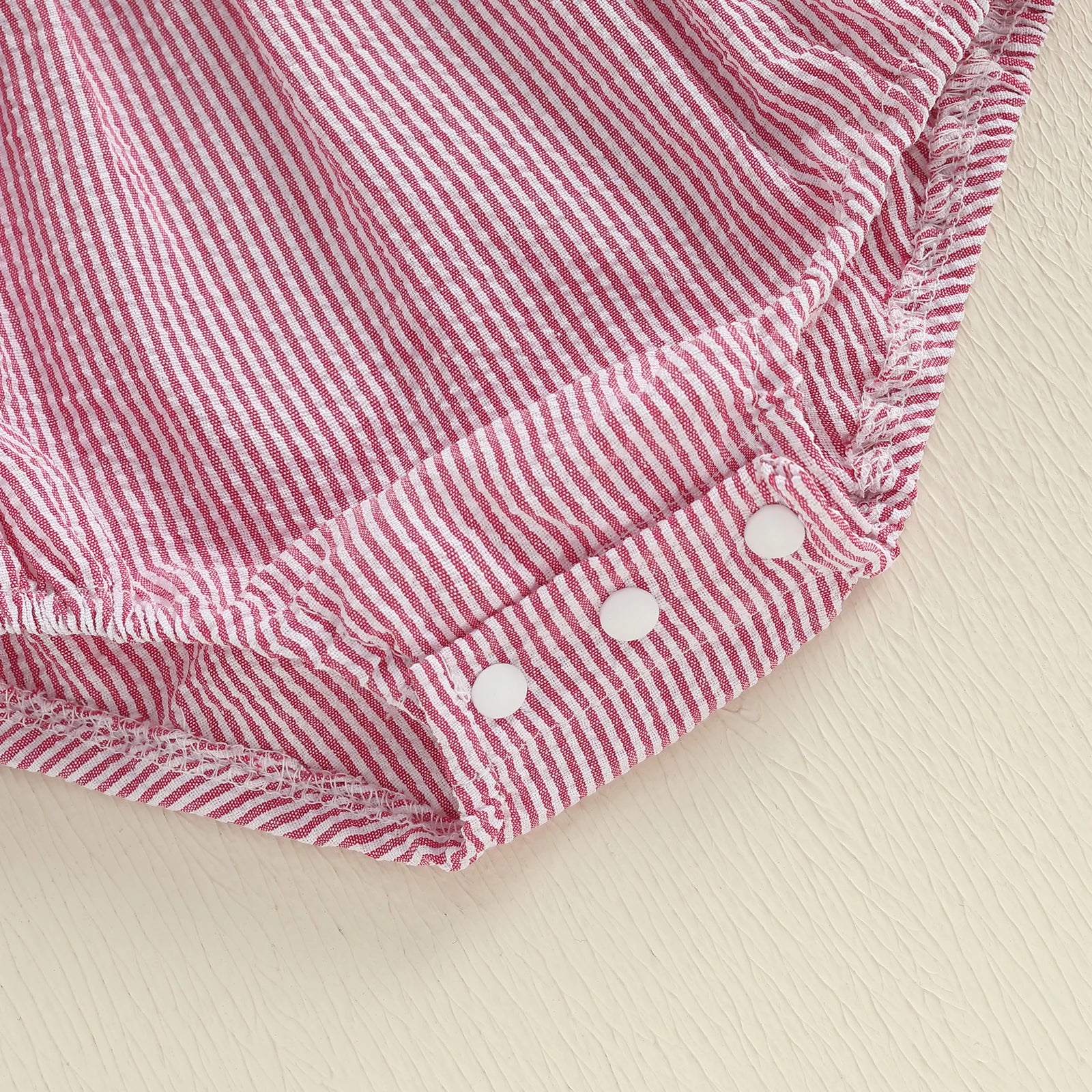 USA Striped Bowtie Romper