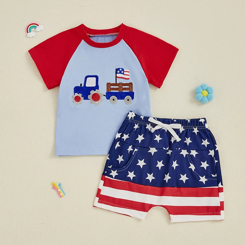4TH OF JULY Tractor Outfit