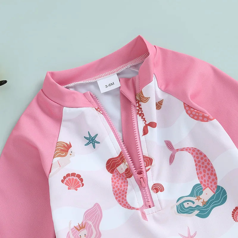 MERMAIDS Long-Sleeve Swimsuit