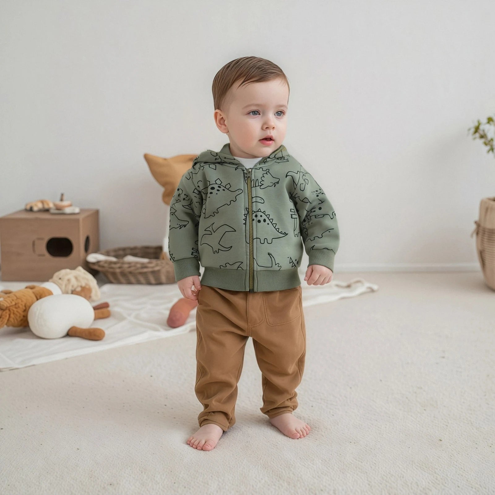 DINOSAUR Zipper Hoody