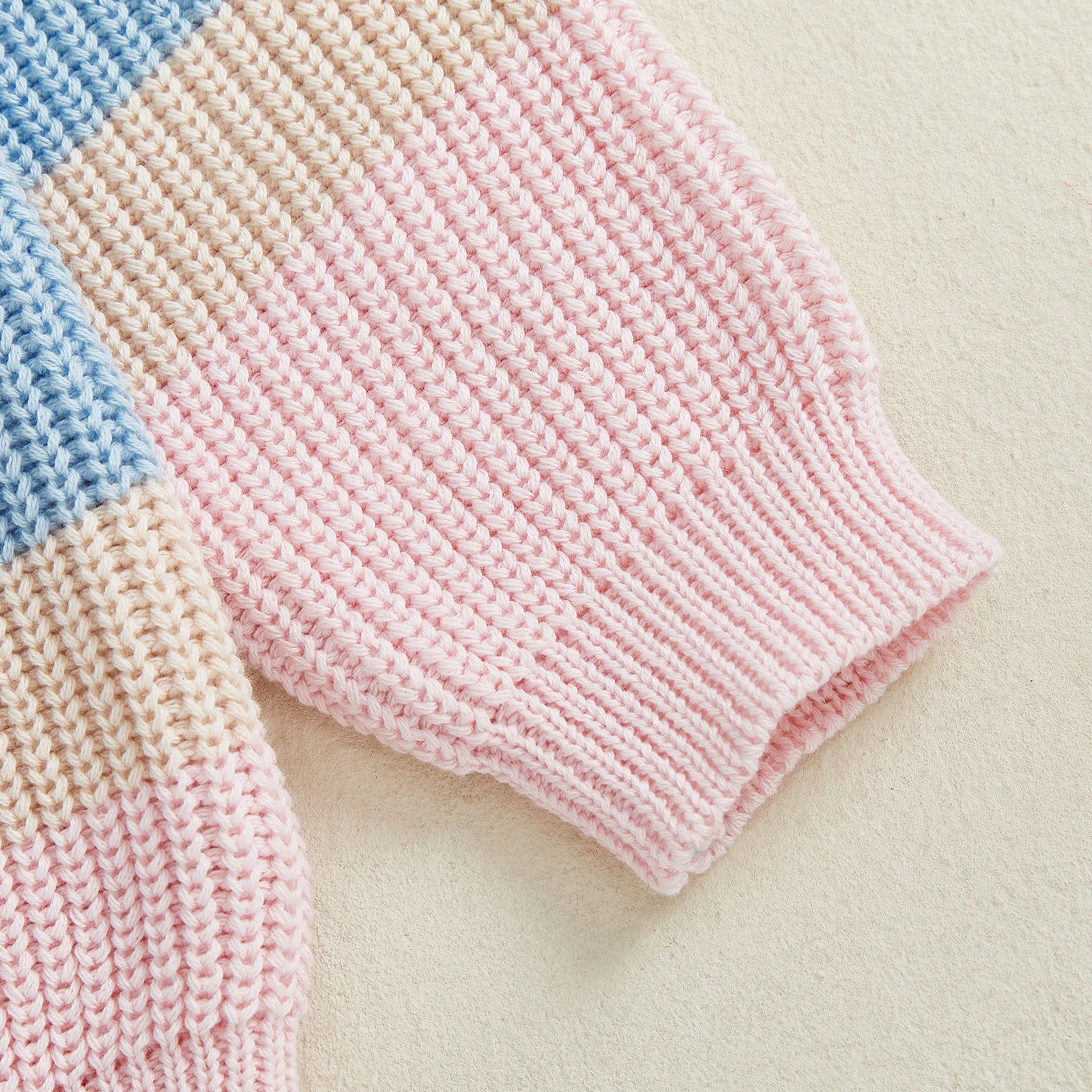 PASTEL Color Block Knitted Sweater