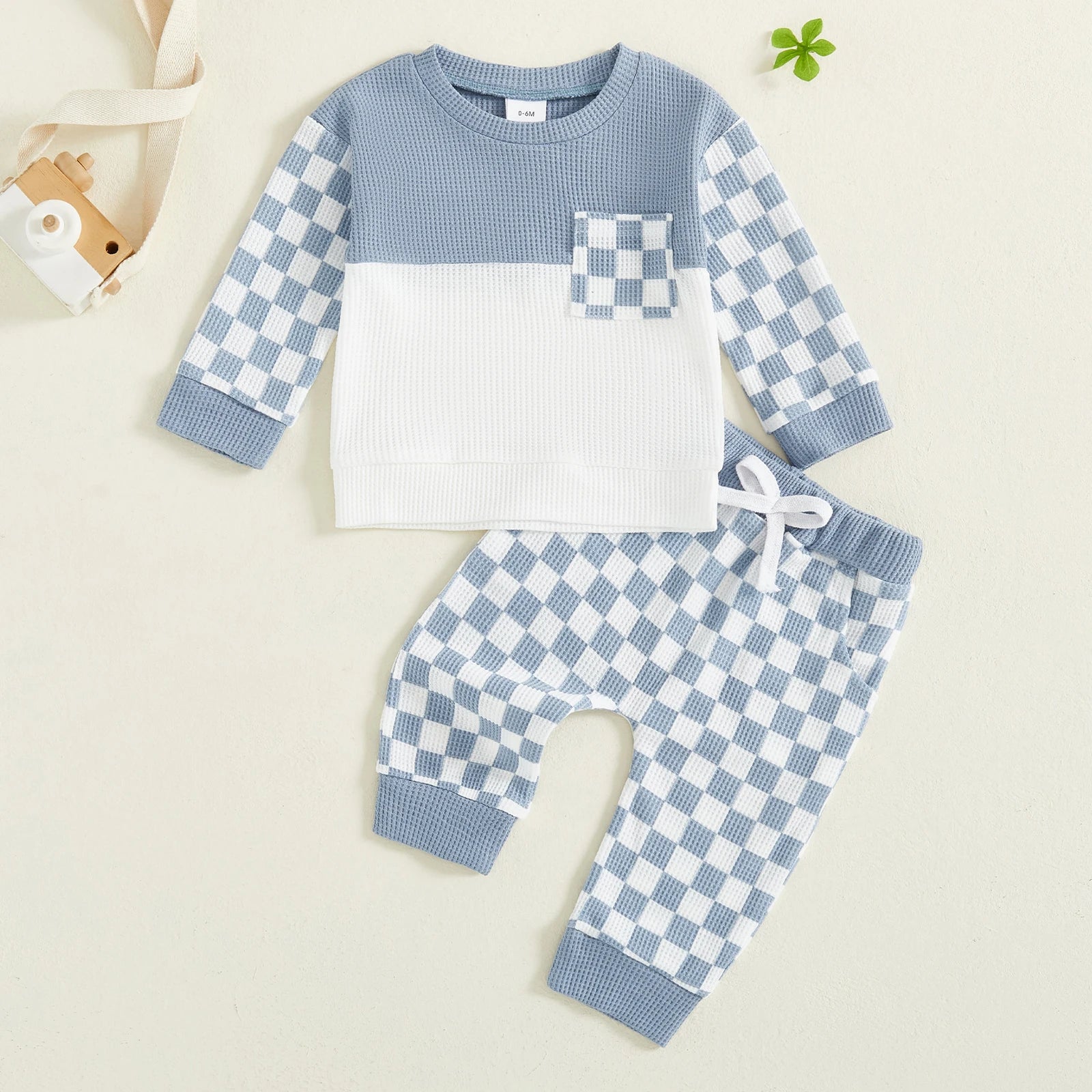 CHECK MATE Waffle Knit Outfit