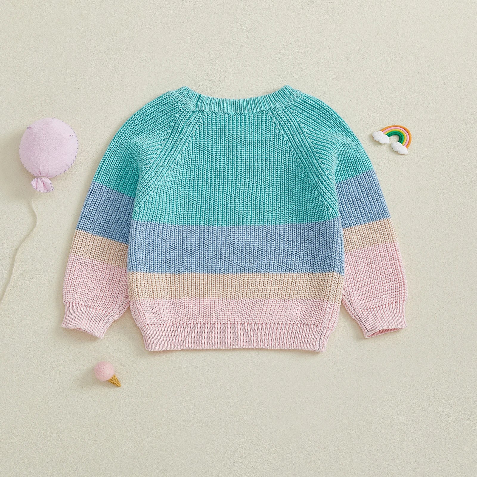 PASTEL Color Block Knitted Sweater