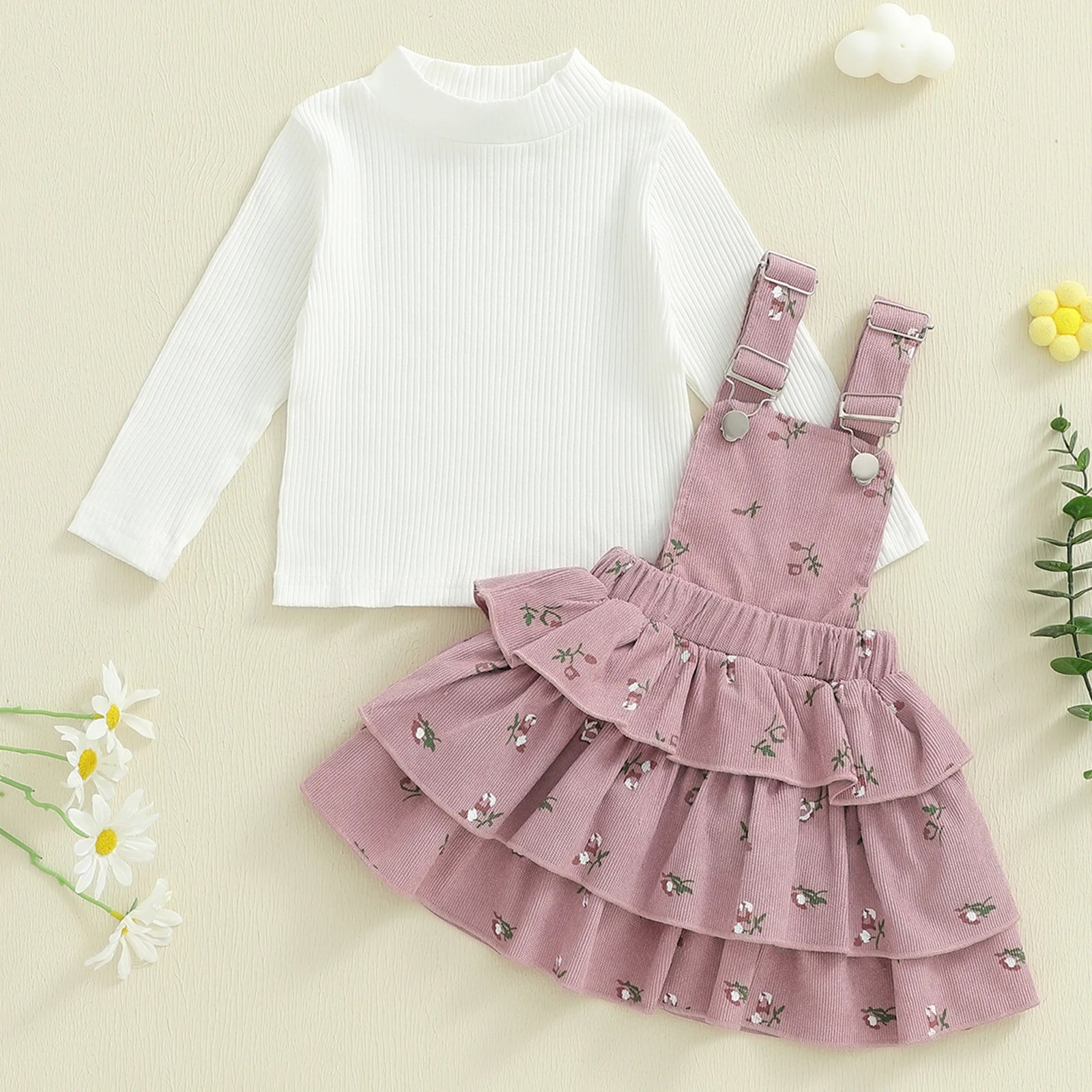 OPHELIA Corduroy Overall Dress Outfit