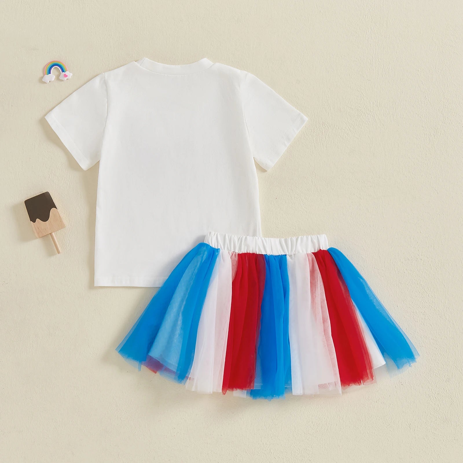 ICR CREAM CONES USA Tulle Skirt Outfit