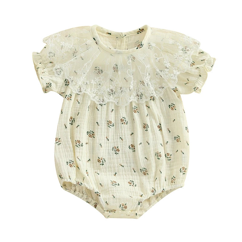 ROSALYNN Lace Collar Romper