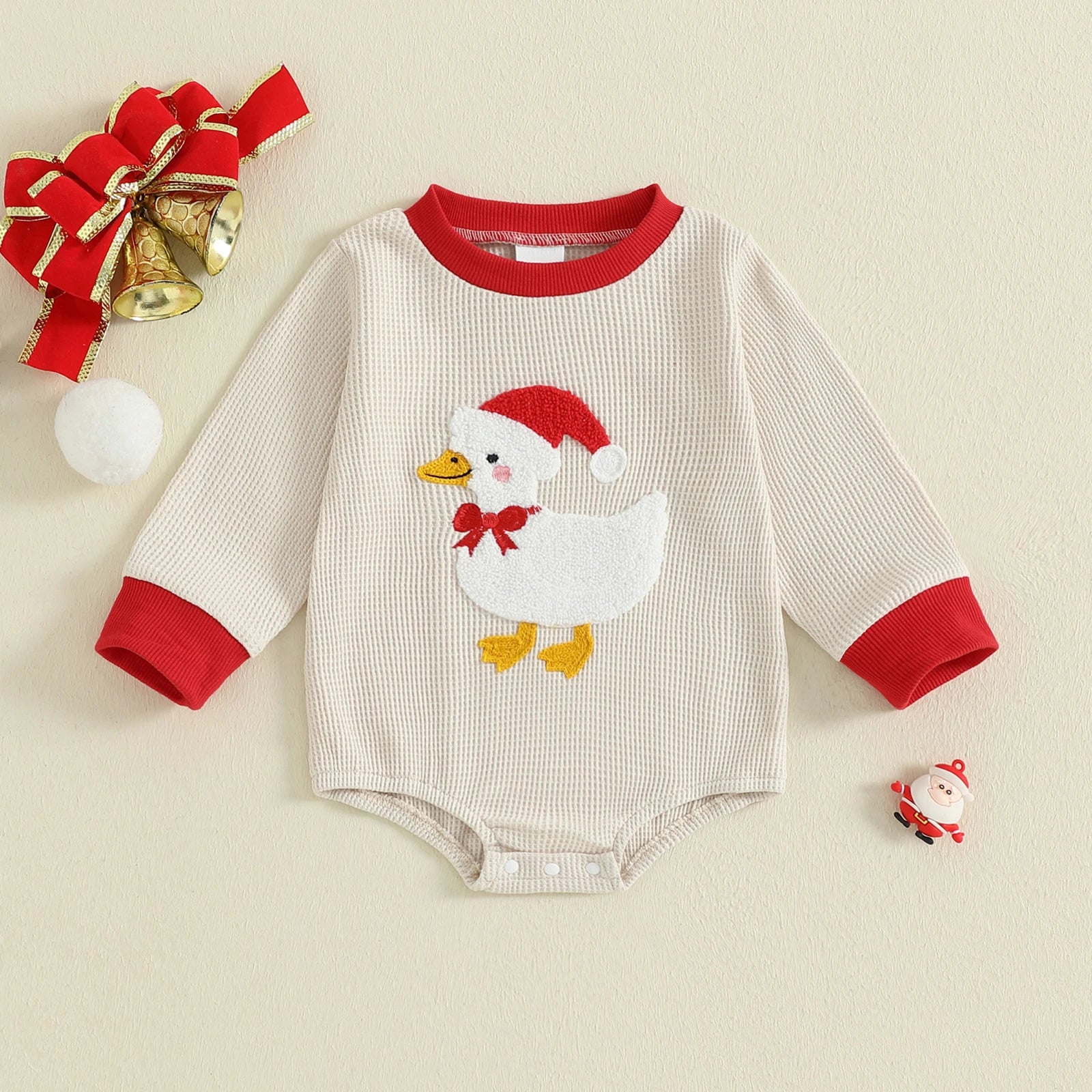 CHRISTMAS GOOSE Long-Sleeve Onesie