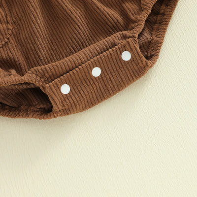 FOOTBALL Corduroy Pocket Romper