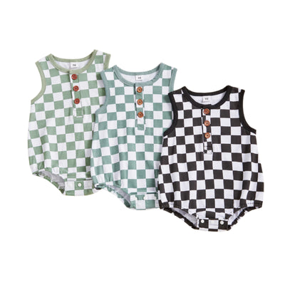 RACER Checkered Onesie