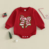 CHRISTMAS BOW Red Romper
