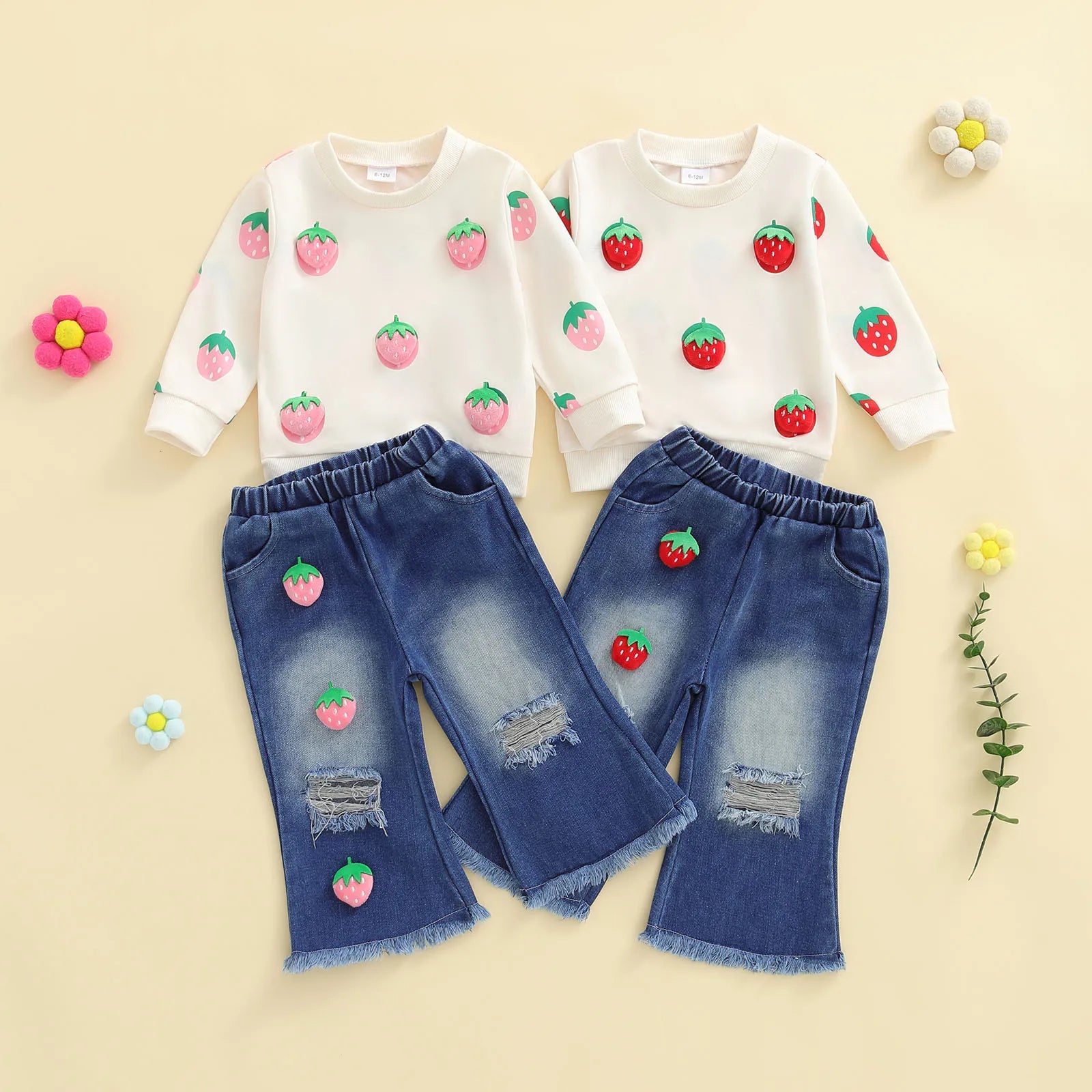 STRAWBERRY Denim Outfit
