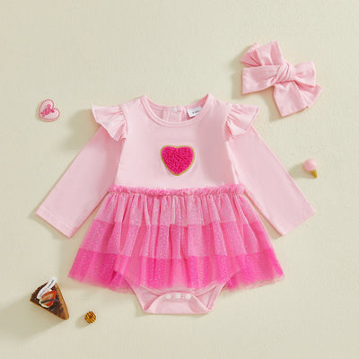 LITTLE HEART Sparkling Tutu Romper Dress