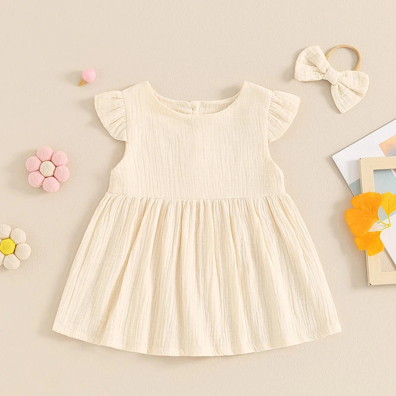 RHEA Muslin Dress with Headband