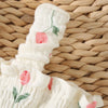 TULIP Smocked Romper with Sun Hat