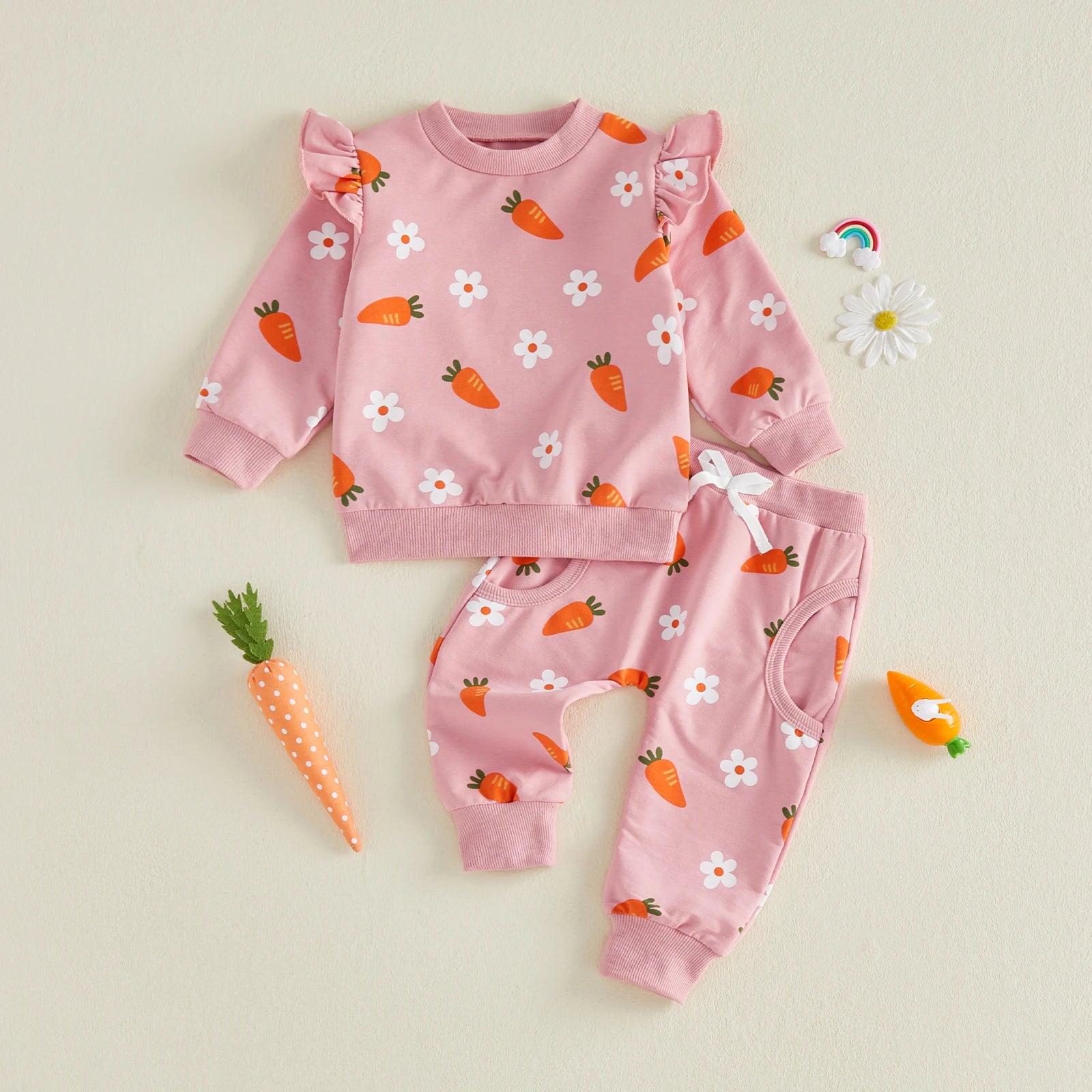 EASTER Pink Ruffle Outfit