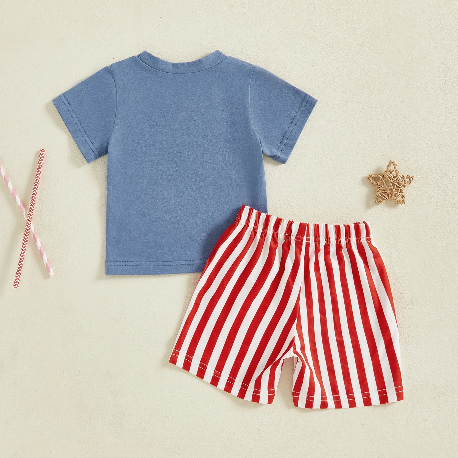 PARTY IN THE USA Striped Shorts Outfit