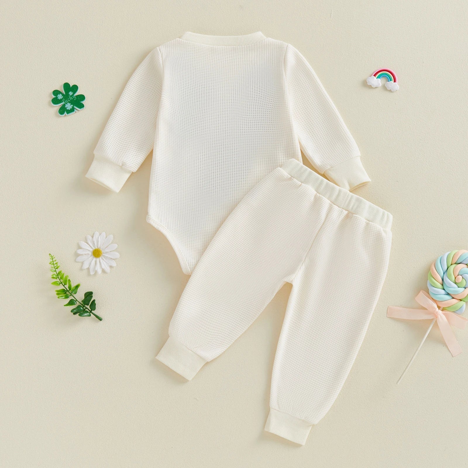 A WEE BIT IRISH Waffle Knit Outfit