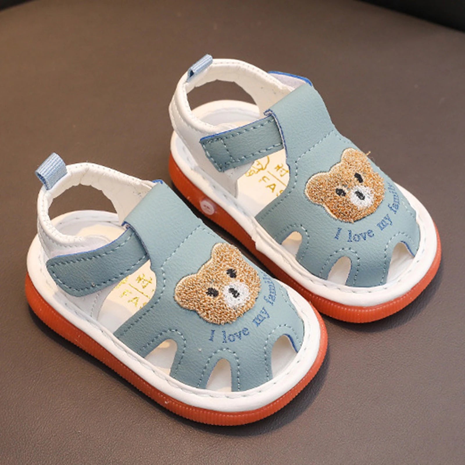 I LOVE MY FAMILY Bear Sandals