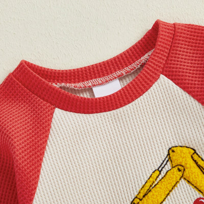 EXCAVATOR LOVE Long-Sleeve Onesie