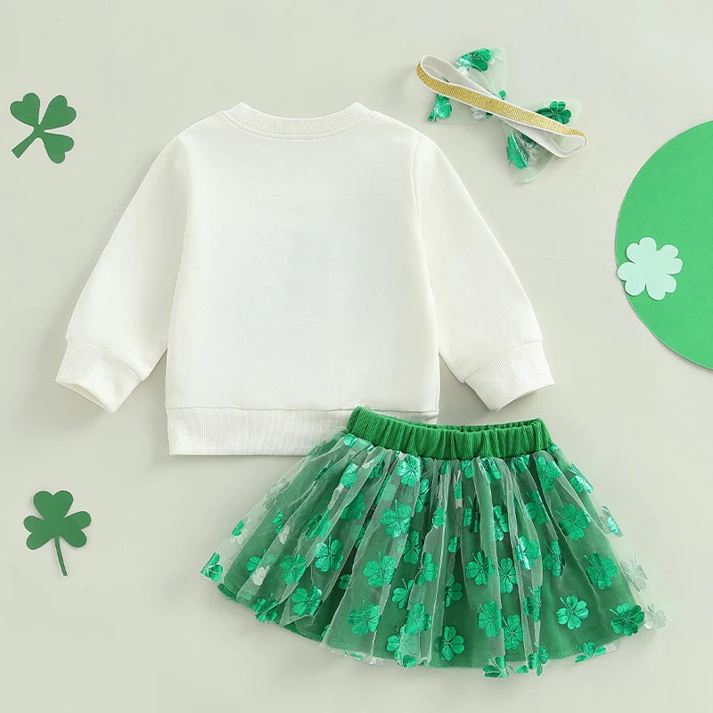 LUCKY CHARM Green Skirt Outfit