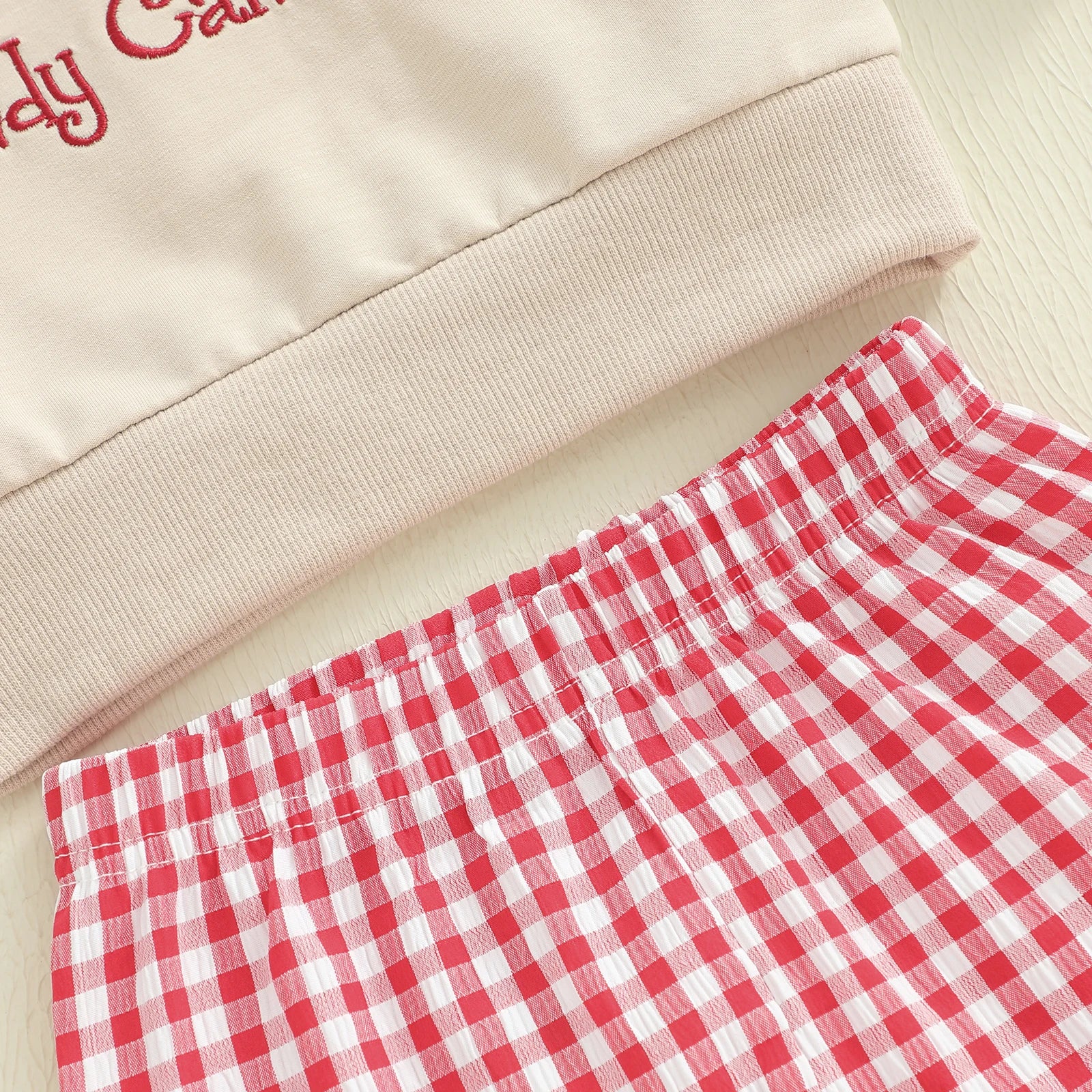 CANDY CANE CUTIE Checkered Bellbottoms Outfit