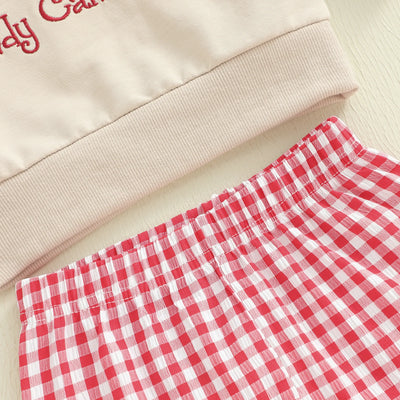 CANDY CANE CUTIE Checkered Bellbottoms Outfit
