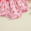 CANDY CANE Bowtie Collar Romper