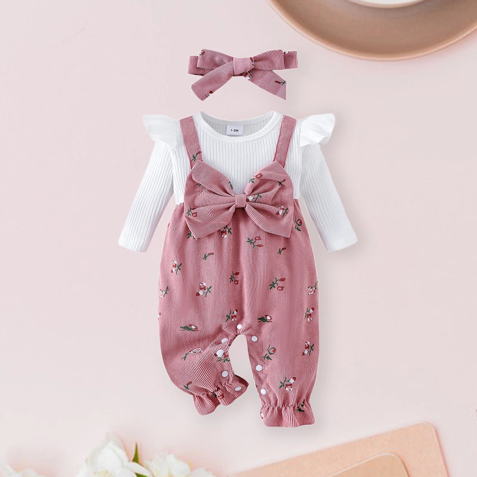 HARLOW Floral Bowtie Jumpsuit