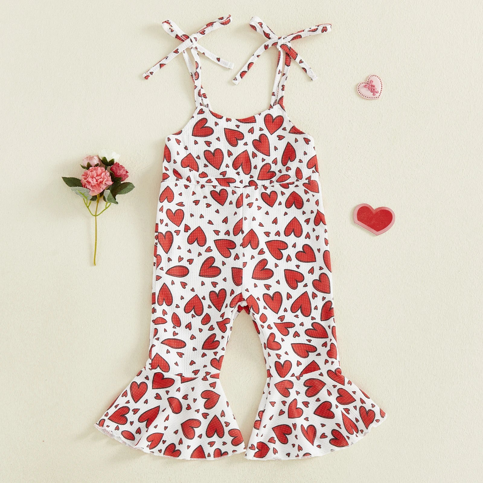 HEARTS Bellbottom Pull-up Jumpsuit