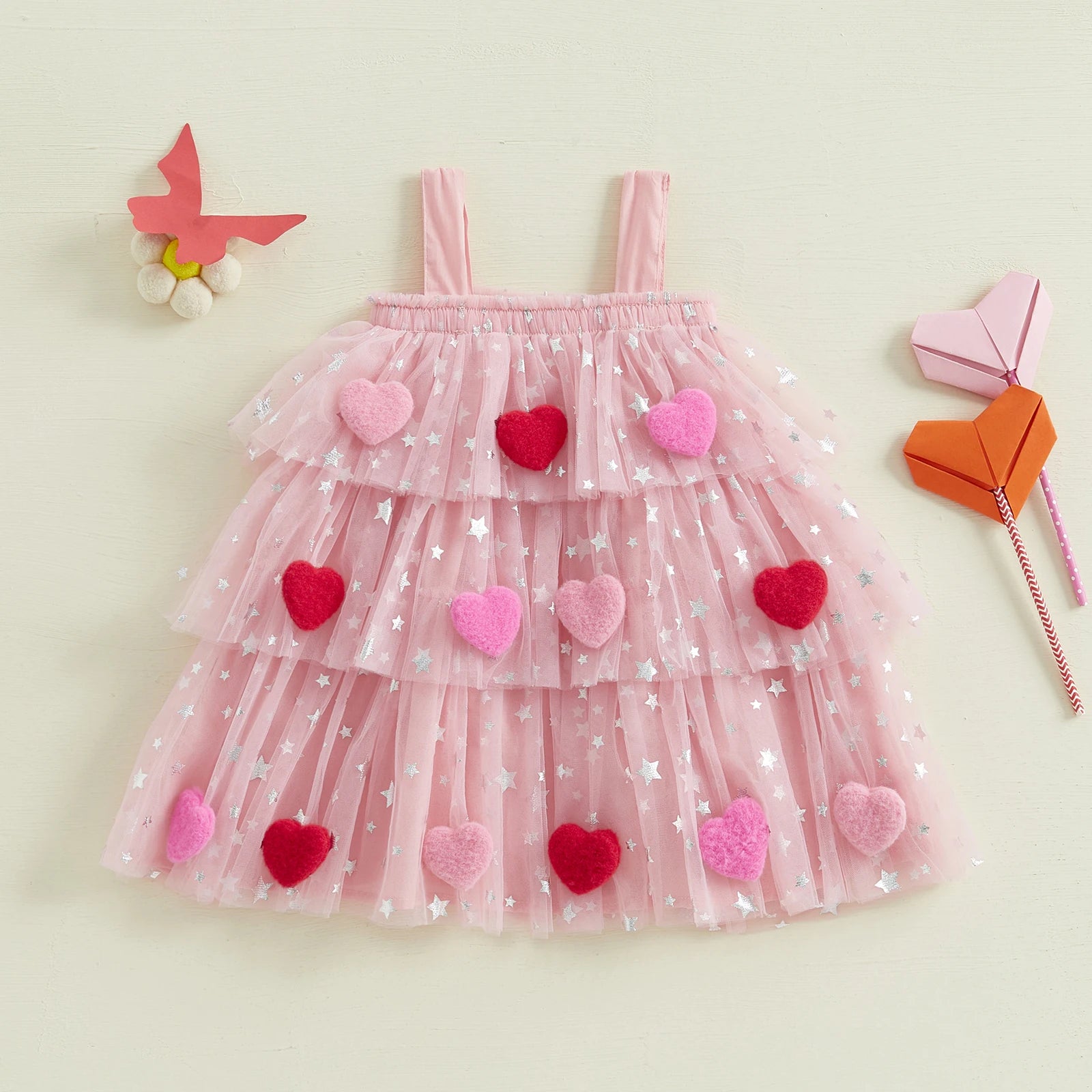 トップス TULLE BALLOON TUNIC THE TUNIC in WHITE & PINK & BLUE STRIPED GAUZE – Lisa Marie