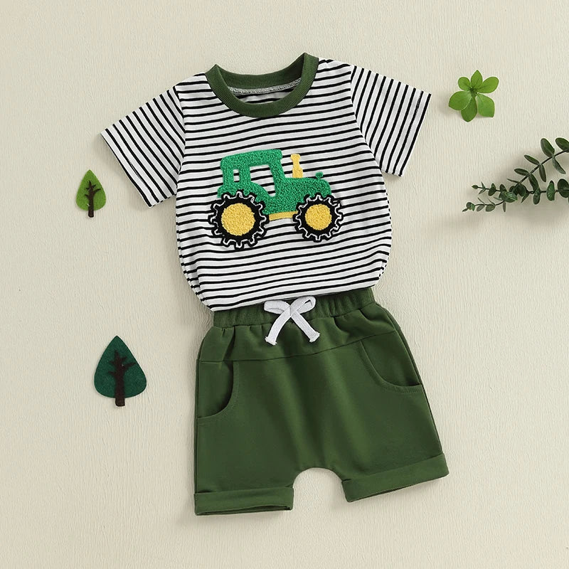 TRACTOR Striped Summer Outfit