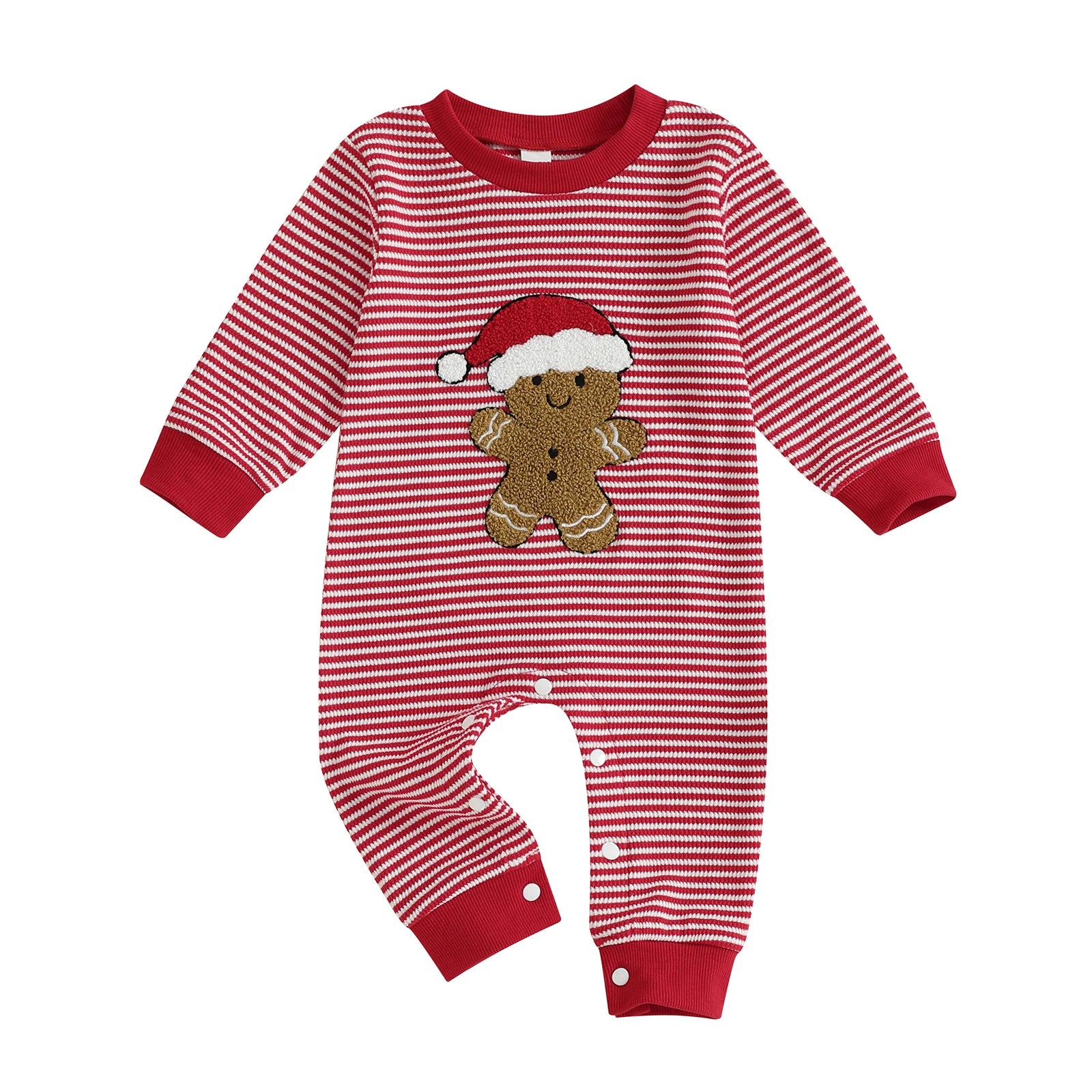 GINGERBREAD MAN Striped Jumpsuit