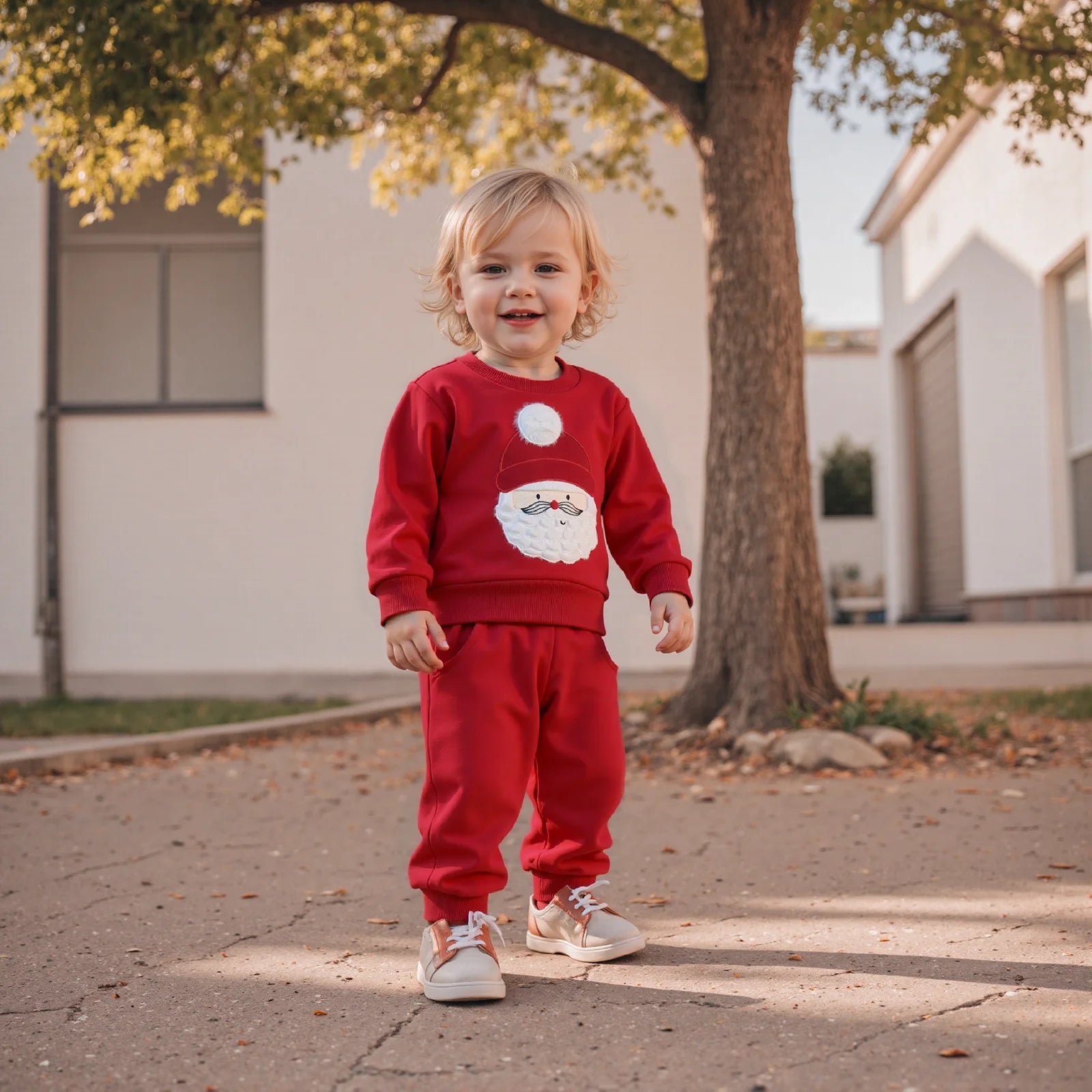 SANTA Red Joggers Outfit