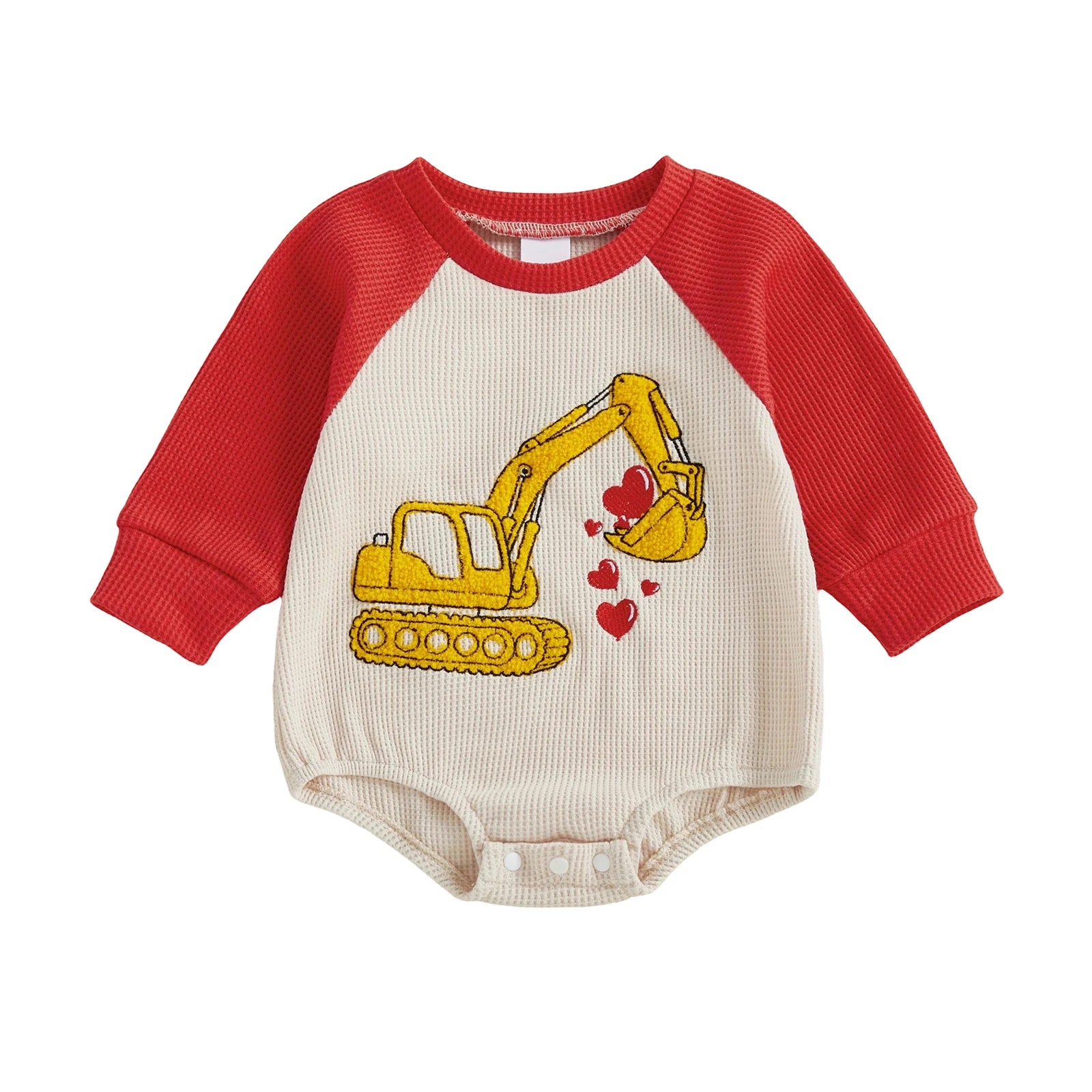 EXCAVATOR LOVE Long-Sleeve Onesie