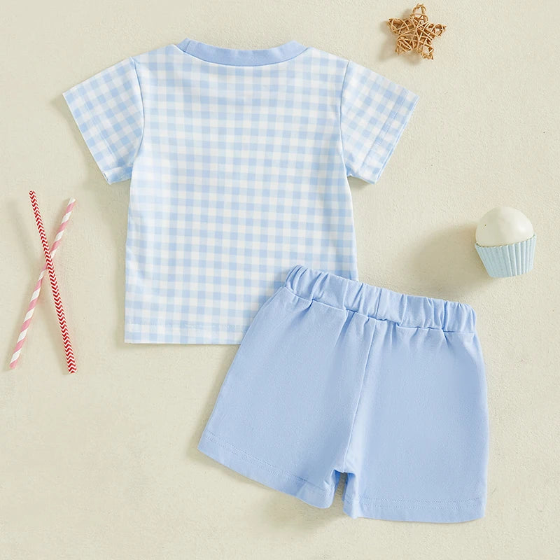 AMERICA Checkered Outfit