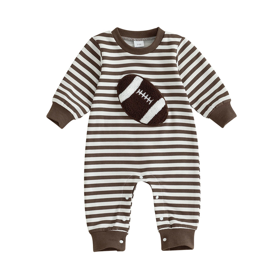 FOOTBALL Striped Jumpsuit