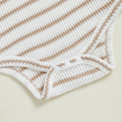 CARSON Striped Long-Sleeve Romper