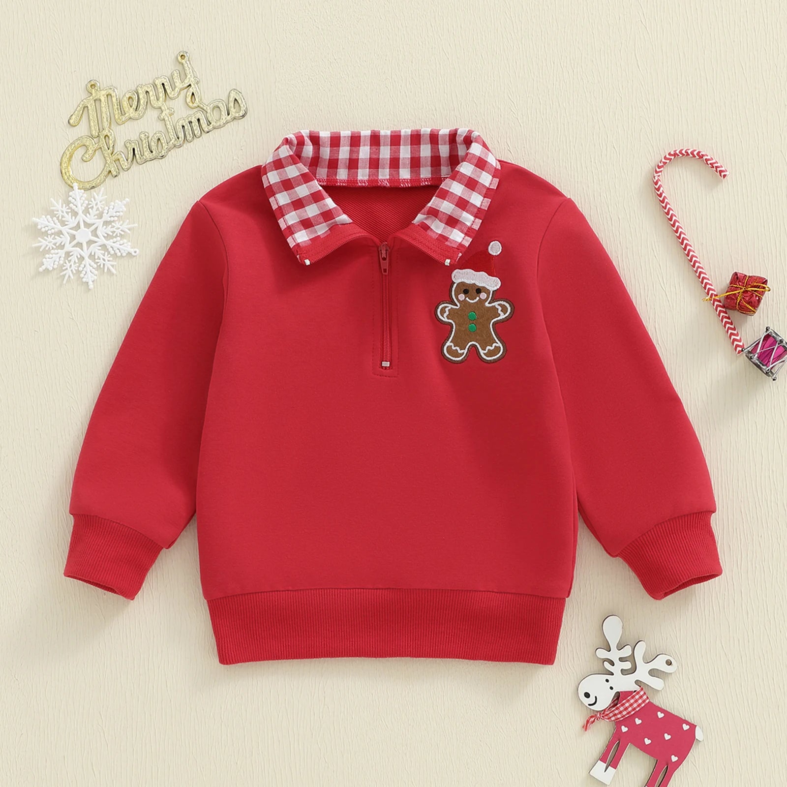 CHRISTMAS Collar Sweatshirt