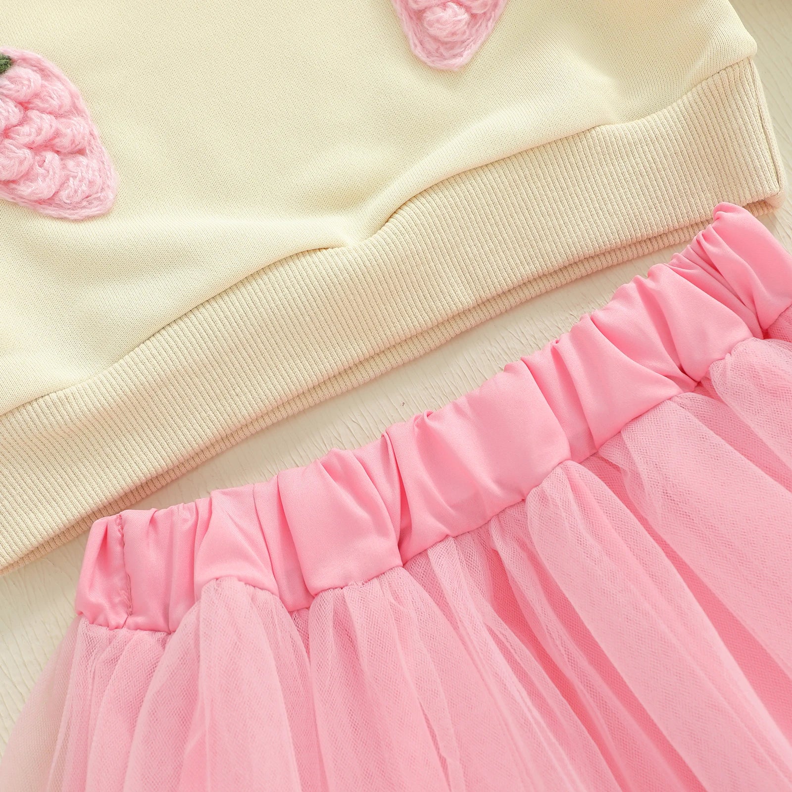 STRAWBERRIES Pink Tulle Skirt Outfit