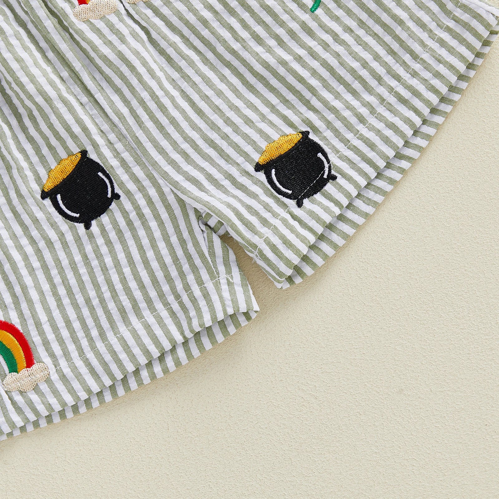 St. PATRICK'S DAY Striped Shorts Outfit