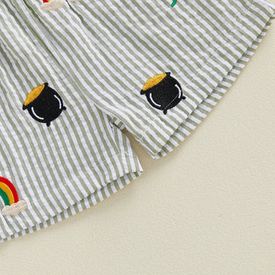 St. PATRICK'S DAY Striped Shorts Outfit