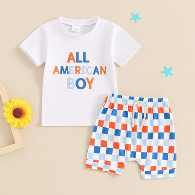 ALL AMERICAN BOY Checkered Outfit