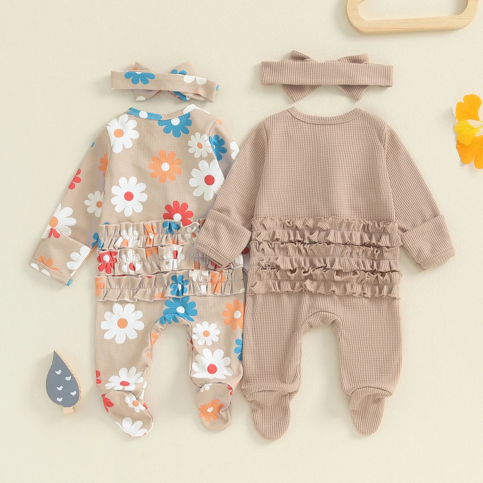 MIA Set of 2 Ruffle Jumpsuits