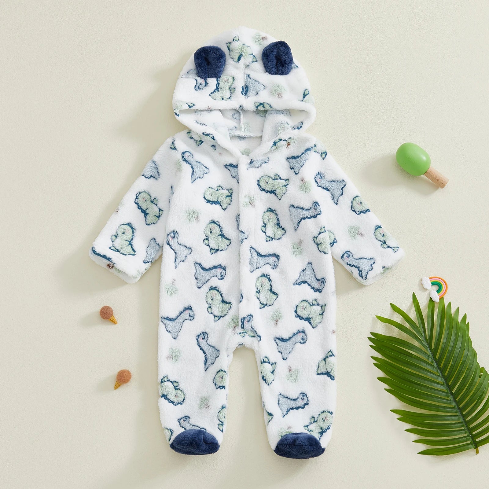 LITTLE DINOS Plush Jumpsuit