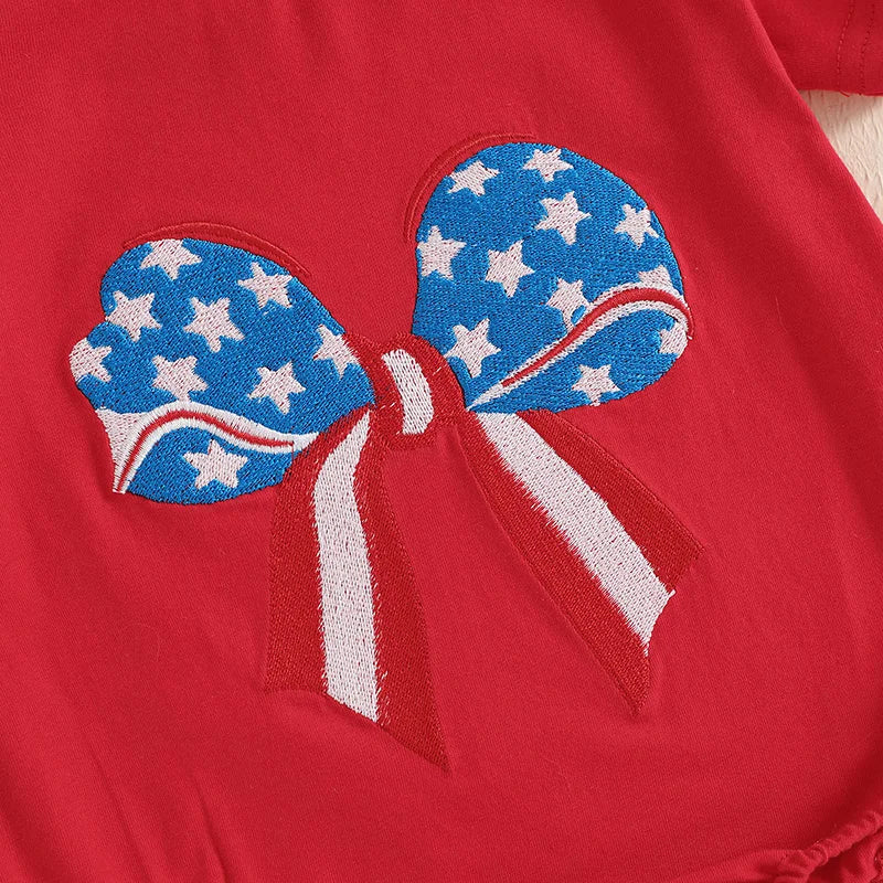 STARS & STRIPES Bowtie T-Shirt Onesie