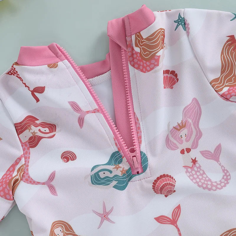 MERMAIDS Long-Sleeve Swimsuit