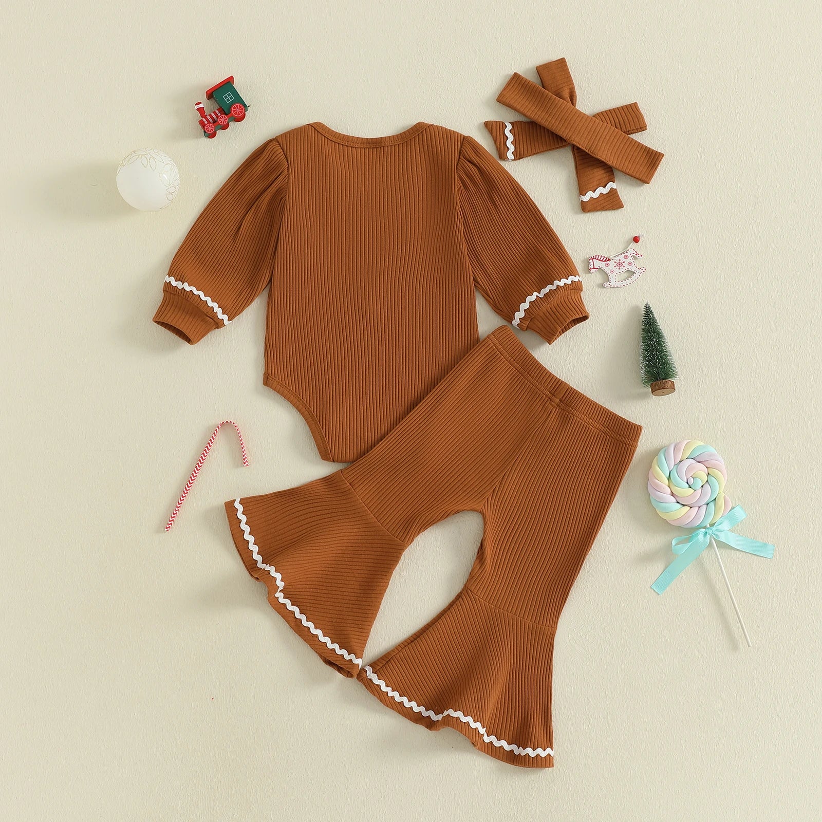 GINGERBREAD GIRL Bellbottoms Outfit