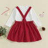 CHRISTMAS CUTIE Corduroy Overall Dress