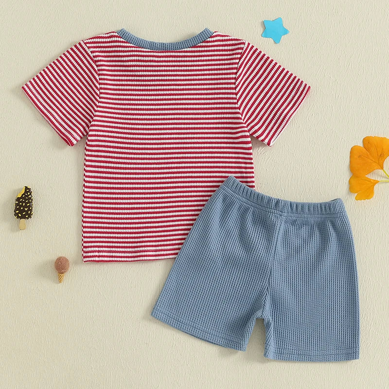 POPSICLE USA Striped Outfit