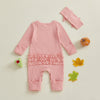 MY 1ST THANKSGIVING Pink Jumpsuit